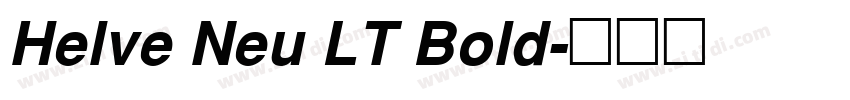 Helve Neu LT Bold字体转换